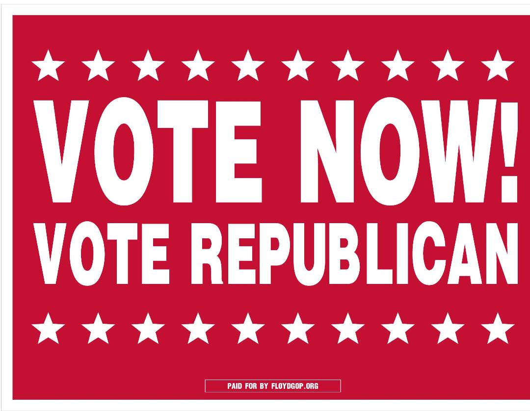 VOTE NOW SIGN